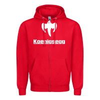 Red ghost koenisegg Zipper Hoodie - linhVisuals