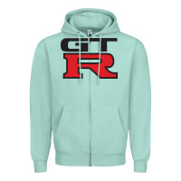 Seafoam gtr Zipper Hoodie - linhVisuals