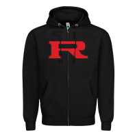 Black gtr Zipper Hoodie - linhVisuals