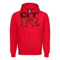 Red gtr Zipper Hoodie - linhVisuals