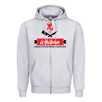 Heather Grey ichiban steakhouse Zipper Hoodie - linhVisuals