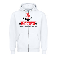 White ichiban steakhouse Zipper Hoodie - linhVisuals