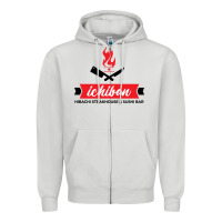 Dove Grey ichiban steakhouse Zipper Hoodie - linhVisuals