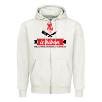 Oatmeal Heather ichiban steakhouse Zipper Hoodie - linhVisuals
