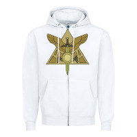 White hexside covens Zipper Hoodie - linhVisuals