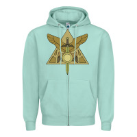 Seafoam hexside covens Zipper Hoodie - linhVisuals
