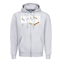 Heather Grey when in doubt empty the magazine Zipper Hoodie - linhVisuals