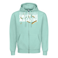Seafoam when in doubt empty the magazine Zipper Hoodie - linhVisuals