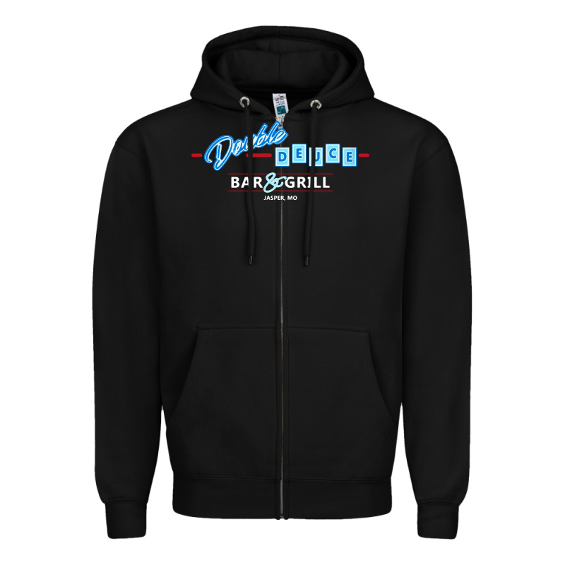 Roadhouse Double Deuce Zipper Hoodie by linhVisuals | Teevron