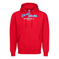 Red roadhouse double deuce Zipper Hoodie - linhVisuals