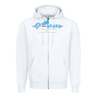 White roadhouse double deuce Zipper Hoodie - linhVisuals