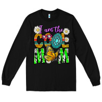 Black I'm The Cool Mom Long Sleeve Tee - CowhideDigitalArt