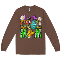 Chestnut I'm The Cool Mom Long Sleeve Tee - CowhideDigitalArt