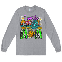 Heather Grey I'm The Cool Mom Long Sleeve Tee - CowhideDigitalArt