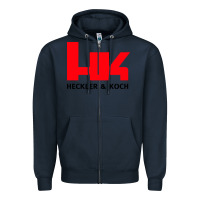 Navy hk black Zipper Hoodie - linhVisuals