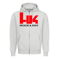 Dove Grey hk black Zipper Hoodie - linhVisuals