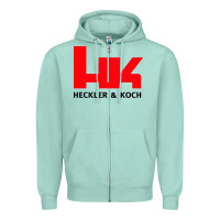 Seafoam hk black Zipper Hoodie - linhVisuals