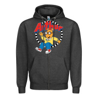 Charcoal Heather Funko Up Arthur Zipper Hoodie - linhVisuals