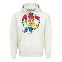 Oatmeal Heather Funko Up Arthur Zipper Hoodie - linhVisuals