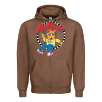 Chestnut Funko Up Arthur Zipper Hoodie - linhVisuals