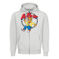 Dove Grey Funko Up Arthur Zipper Hoodie - linhVisuals