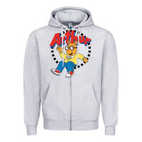 Heather Grey Funko Up Arthur Zipper Hoodie - linhVisuals