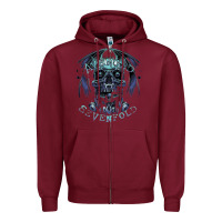 Burgundy avenged sevenfold 07 Zipper Hoodie - linhVisuals