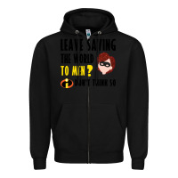 Black the incredibles glitter Zipper Hoodie - linhVisuals