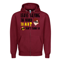 Burgundy the incredibles glitter Zipper Hoodie - linhVisuals