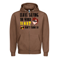 Chestnut the incredibles glitter Zipper Hoodie - linhVisuals