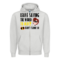 Dove Grey the incredibles glitter Zipper Hoodie - linhVisuals