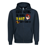 Navy the incredibles glitter Zipper Hoodie - linhVisuals