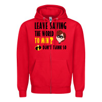 Red the incredibles glitter Zipper Hoodie - linhVisuals