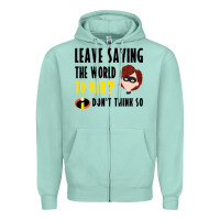 Seafoam the incredibles glitter Zipper Hoodie - linhVisuals
