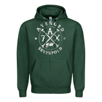 Sports Green avenged sevenfold 13 Zipper Hoodie - linhVisuals