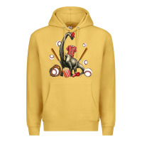 Antique Gold brachiosaurus with baseball Premium Hoodie - Artiststas