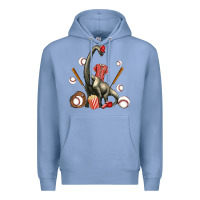 Colony Blue brachiosaurus with baseball Premium Hoodie - Artiststas