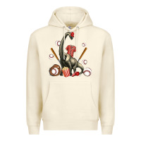 Sandshell brachiosaurus with baseball Premium Hoodie - Artiststas
