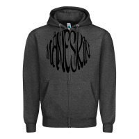 Charcoal Heather MANESKIN Zipper Hoodie - linhVisuals