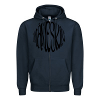Navy MANESKIN Zipper Hoodie - linhVisuals
