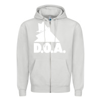Dove Grey the doa punk new silhouette design Zipper Hoodie - linhVisuals