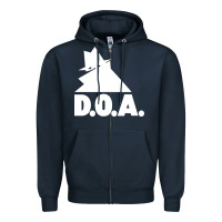 Navy the doa punk new silhouette design Zipper Hoodie - linhVisuals