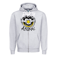 Heather Grey the muppets party animal Zipper Hoodie - linhVisuals