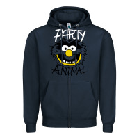 Navy the muppets party animal Zipper Hoodie - linhVisuals