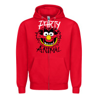 Red the muppets party animal Zipper Hoodie - linhVisuals