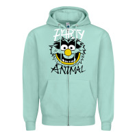 Seafoam the muppets party animal Zipper Hoodie - linhVisuals