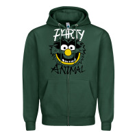 Sports Green the muppets party animal Zipper Hoodie - linhVisuals