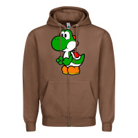 Chestnut Yoshi Green Zipper Hoodie - linhVisuals