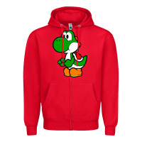 Red Yoshi Green Zipper Hoodie - linhVisuals