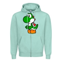 Seafoam Yoshi Green Zipper Hoodie - linhVisuals